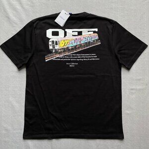 OFF-WHITE MEN'S NEW CASUAL COTTON T-SHIRT XLARGE
